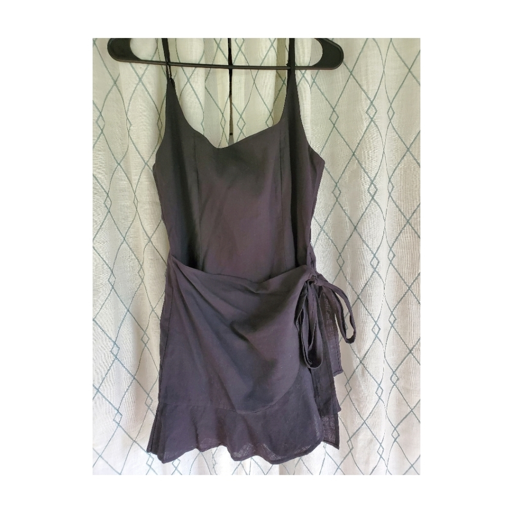 NWT Princess Polly Black Apron Wrap Tank